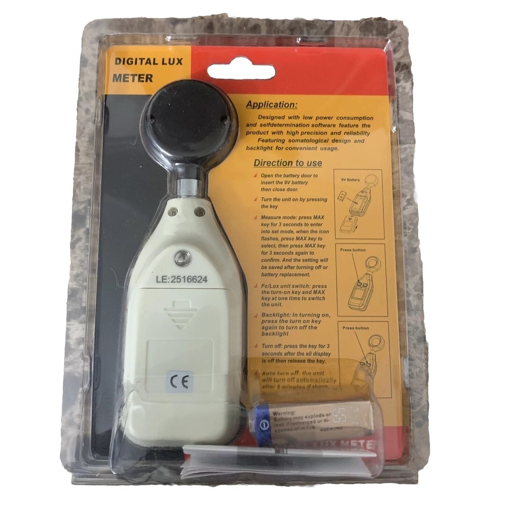 Benetech | Digital LUX Meter | Light Sensor Photometer | Model: GM1010