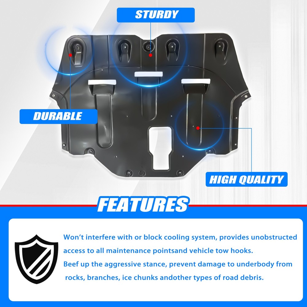 Engine Under Cover Splash Shield Front Support For 2015 2016 2017 Hyundai Sonata