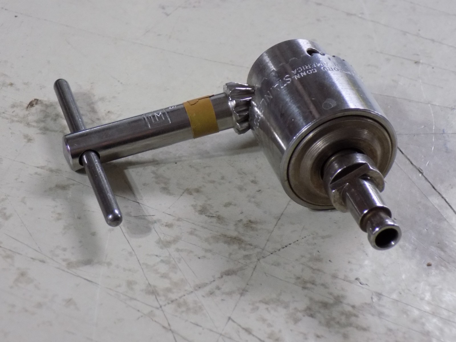 Vintage used Jacobs Chuck with key 1M 0 to 1/4 inch