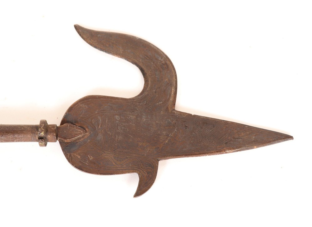 19th C. Steel Indian Elephant Goad Combination-Dagger