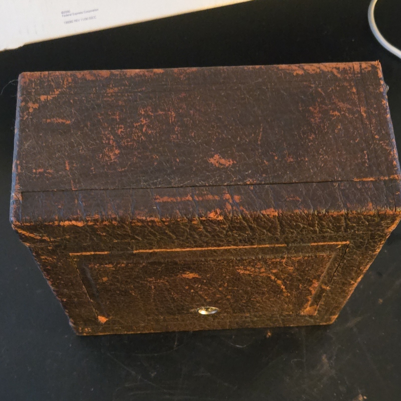 Conley Safety Vintage Brown Box Camera with Leather Case