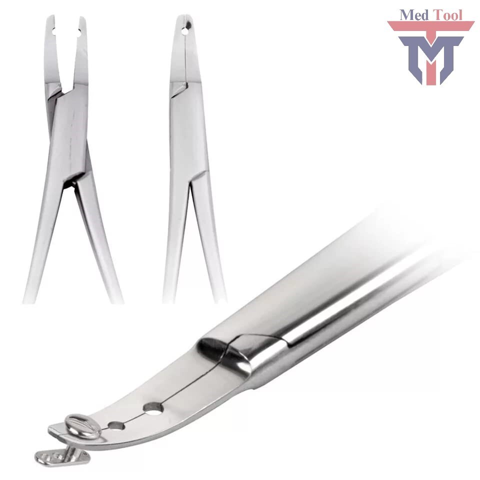 Dermal Anchor Holder 6" Body Piercing Forceps Hemostat Clamp Tool (3 holes)