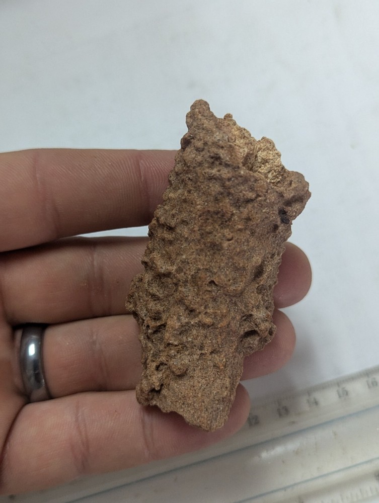 Thick Large Natural Fulgurite Crystal, Fossilized Lightning Sand