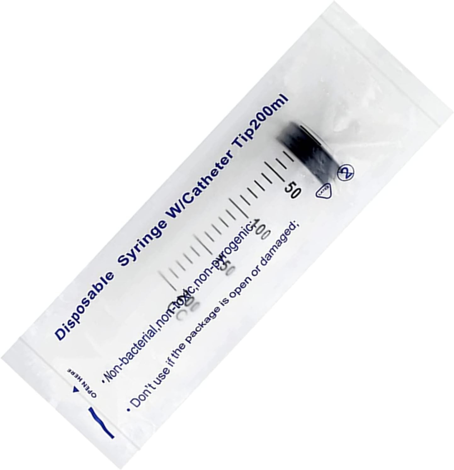 200ml 200cc Large Measurement Syringe with 40 inch Plastic Tubing Hoses, for...