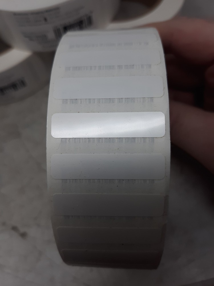 6 Rolls EIM DXC Labels White Polyester Permanent Adhesive 2500 Labels/Roll