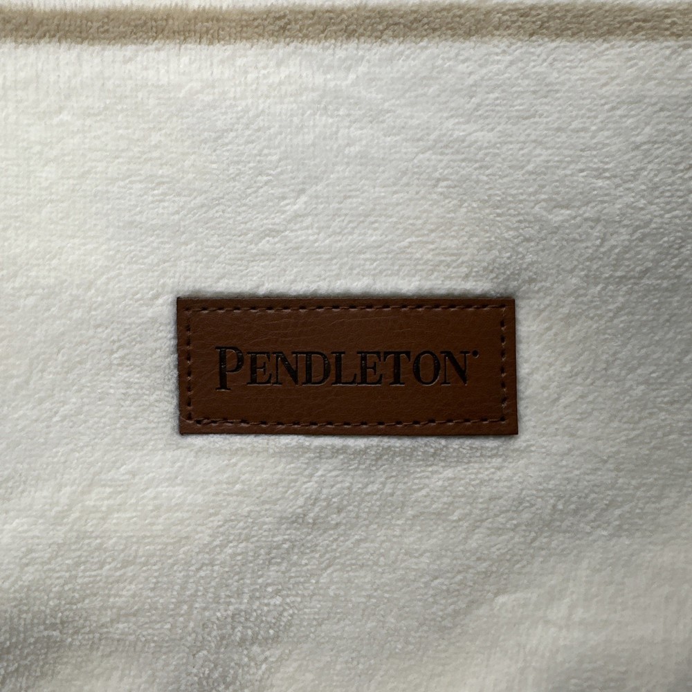 Pendleton Reversible Plush Throw-50x70in Savanna Stripe 100% Polyester