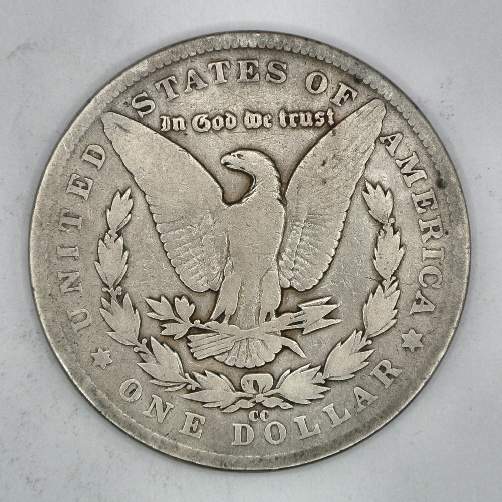 1890-CC Morgan Silver Dollar