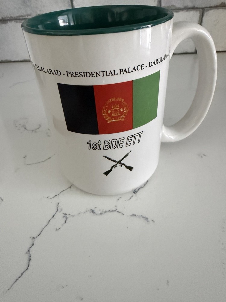 Vintage coffee mug Afghan Army Combined Security