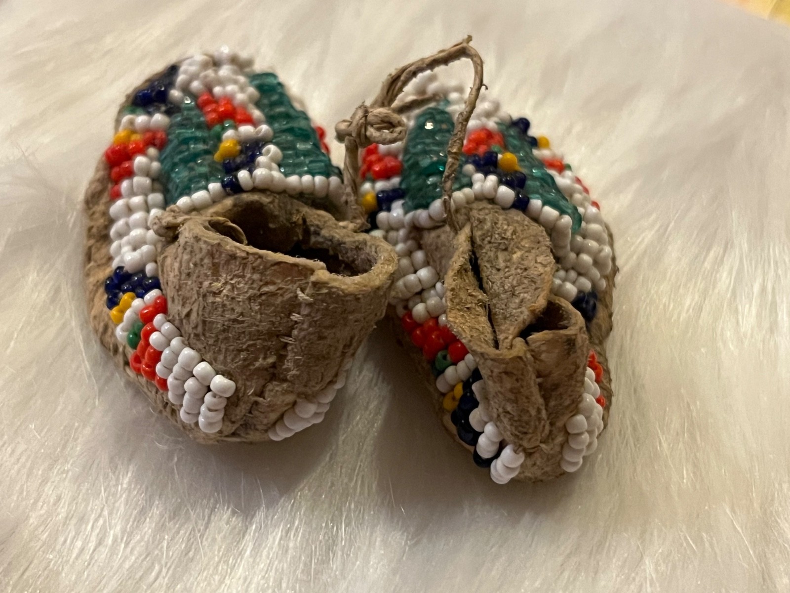 Old Beaded Baby Moccasins