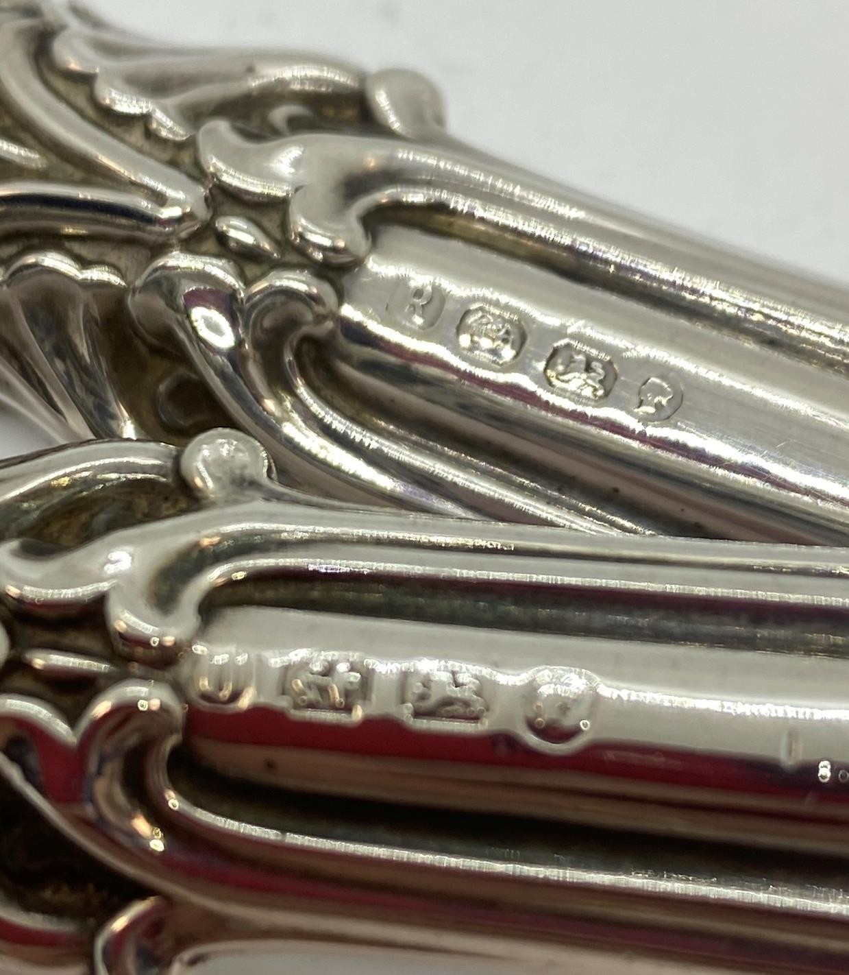 John Gilbert Sterling Silver Birmingham Fish Serving Set 1860s No Monogram