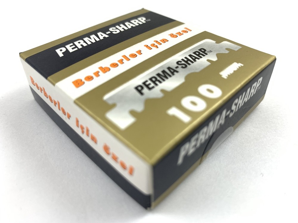Perma Sharp Professional | Single Edge Razor Shaving Blades | Pro Straight Edge