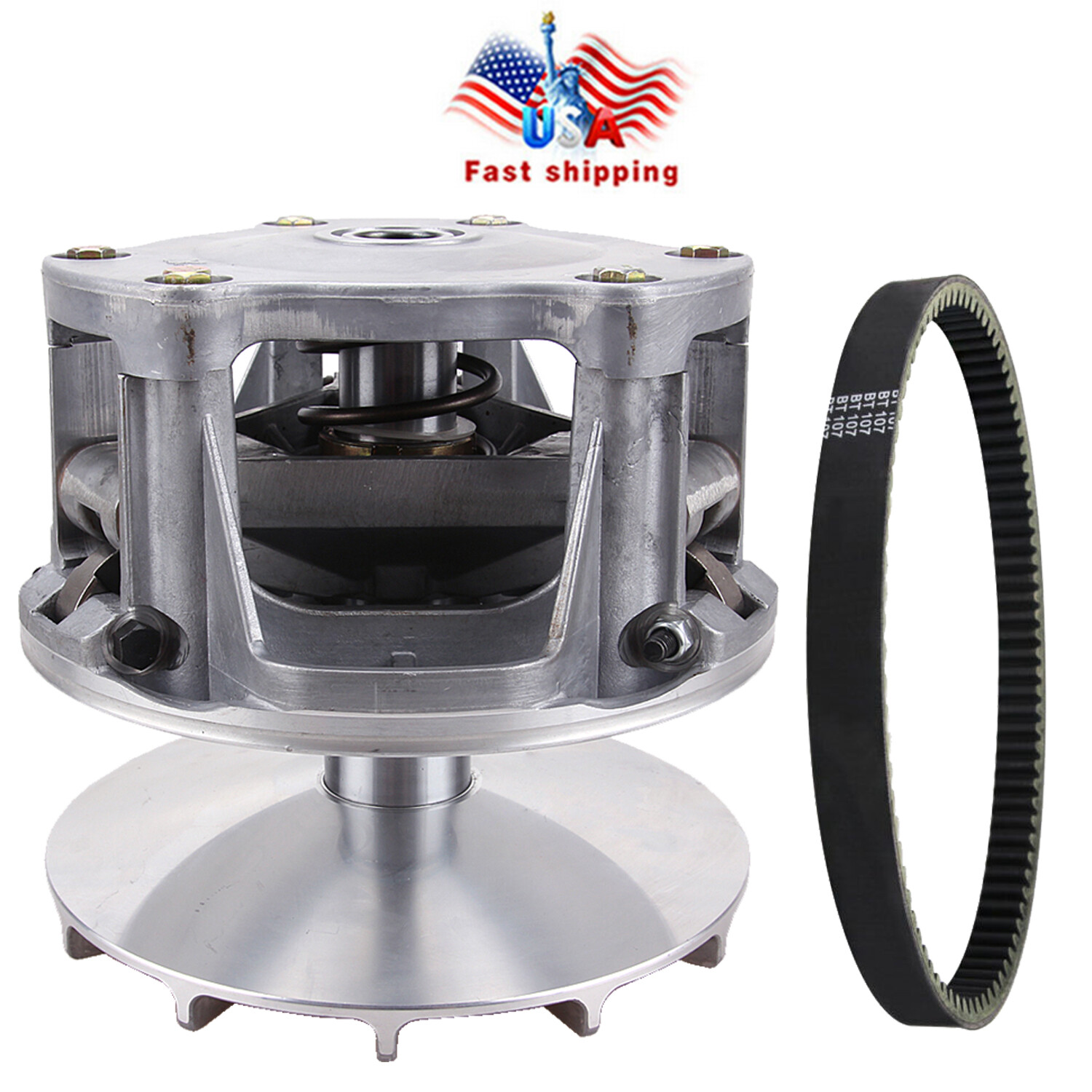 Complete Primary Drive Clutch Kit W/ Drive Belt for Polaris Sportsman 500 96-13