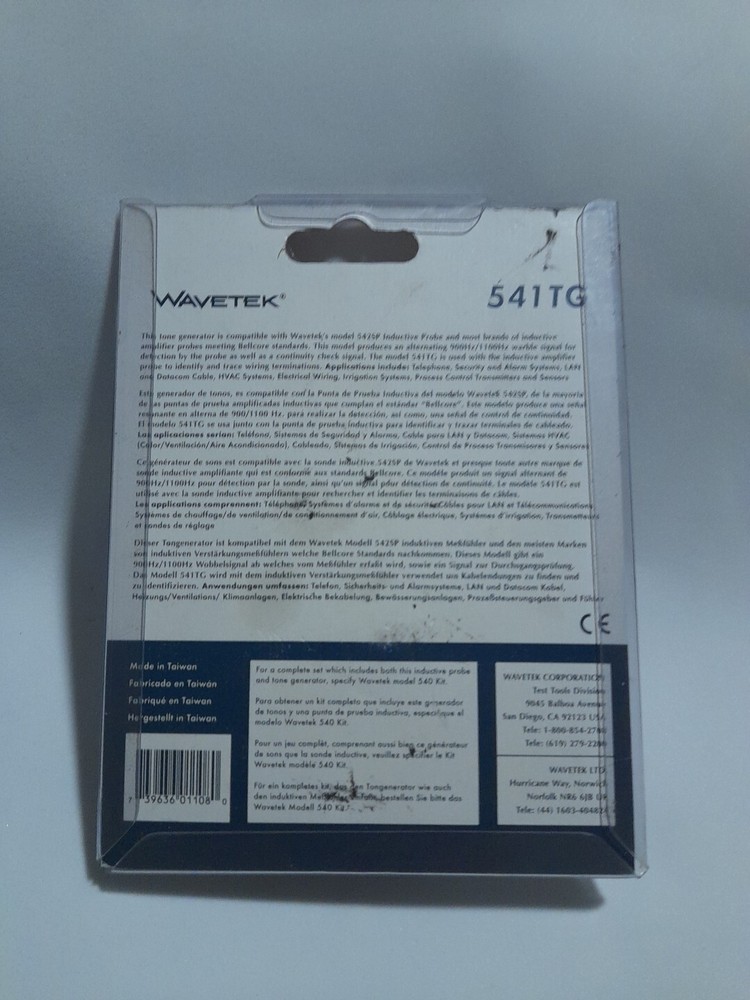 Wavetek tone Generator cable 541TG