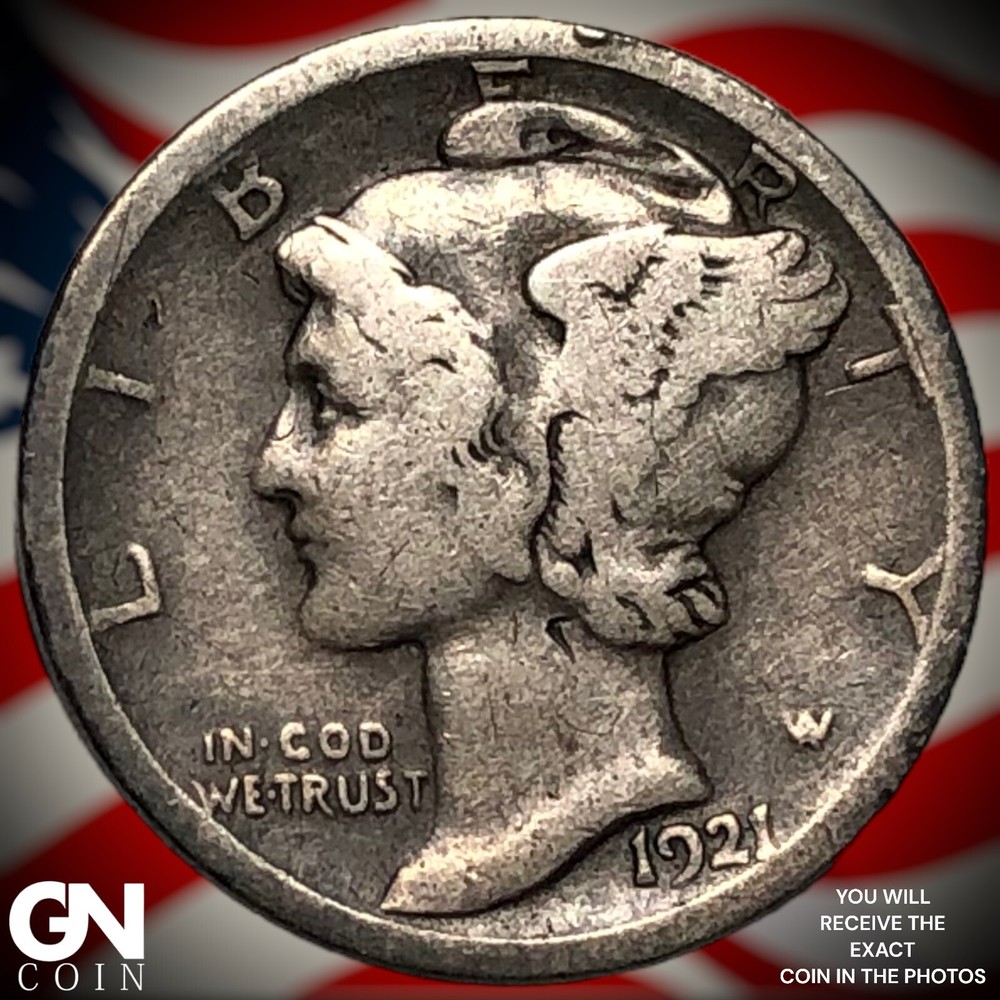 1921 D Mercury Dime  M6667