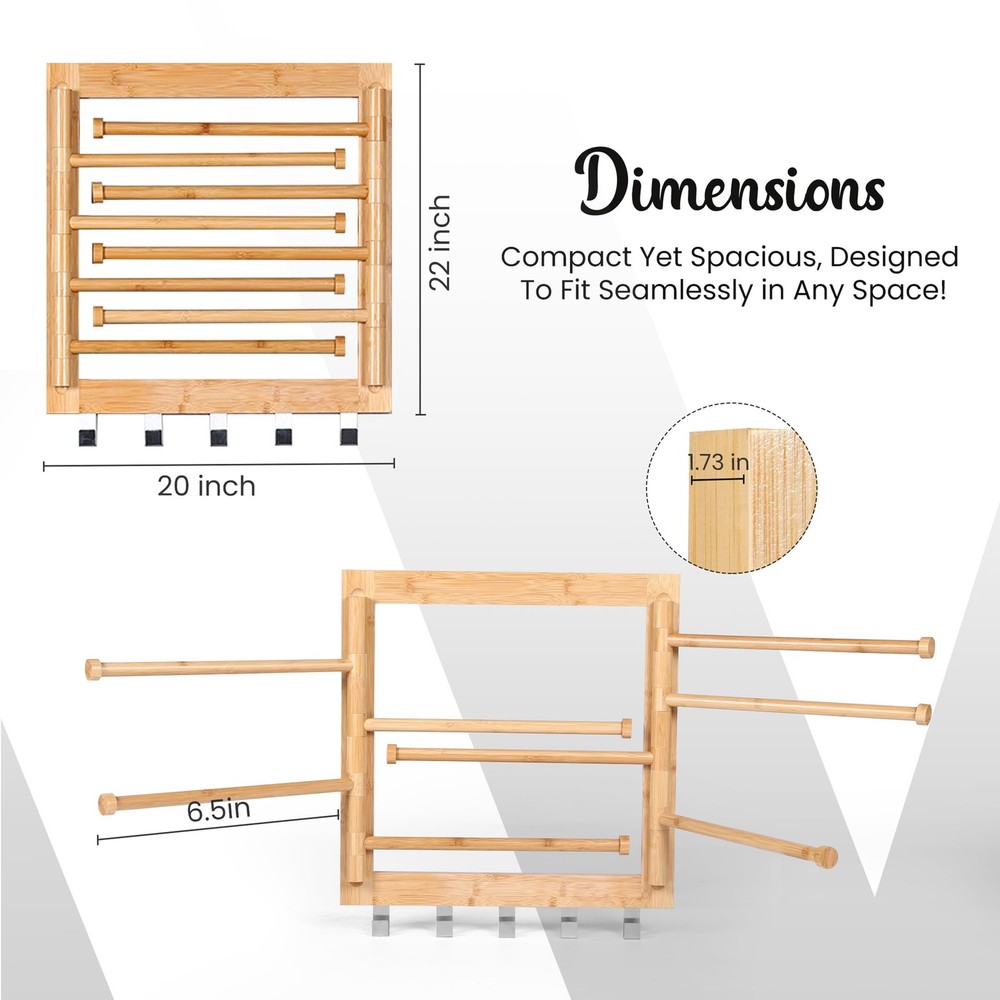 Wall Mounted Drying Rack - Clothes Drying Rack Wall Mounted for Laundry - 20