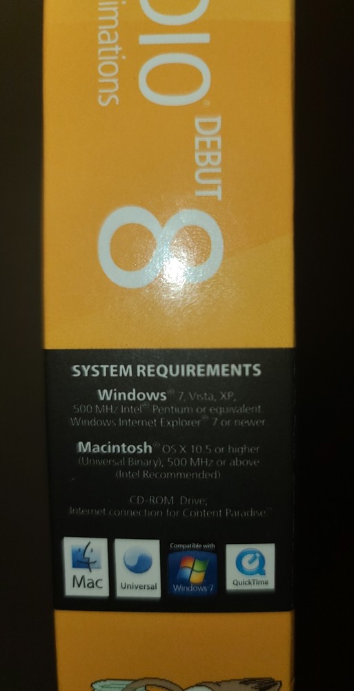 Smith Micro Anime Studio Debut 8, PC & Mac, Opened