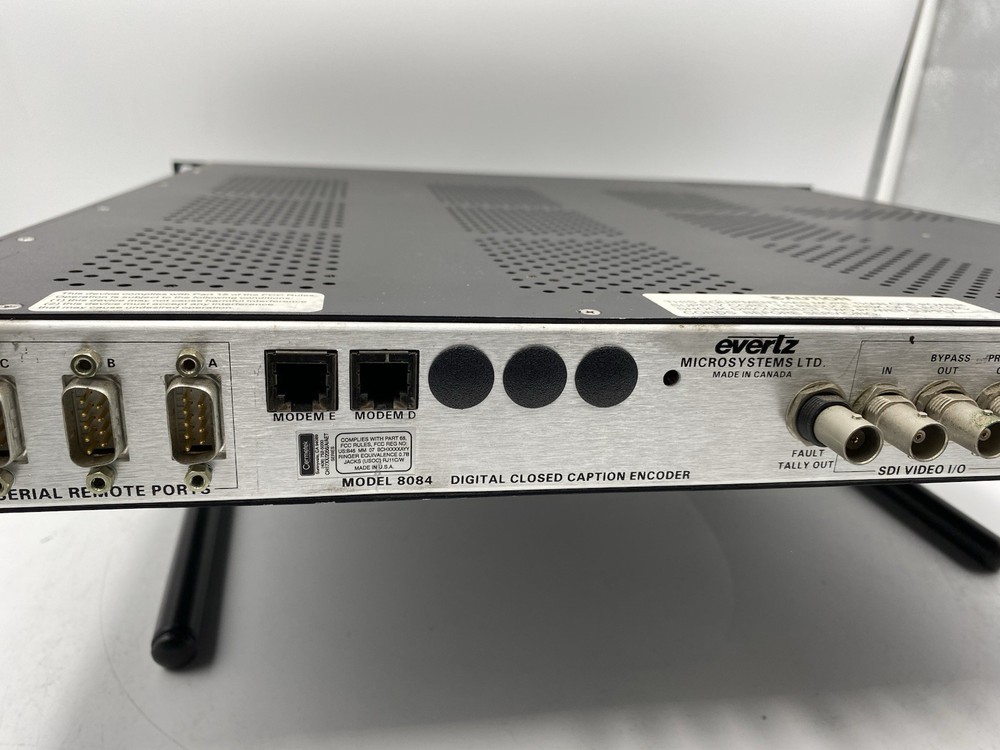 Evertz Model 8084 Digital Closed Caption Encoder