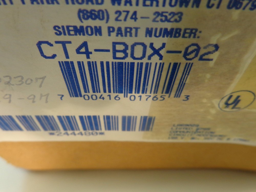 Siemon CT4-BOX-02 Surface Mount Box, Single Gang, White