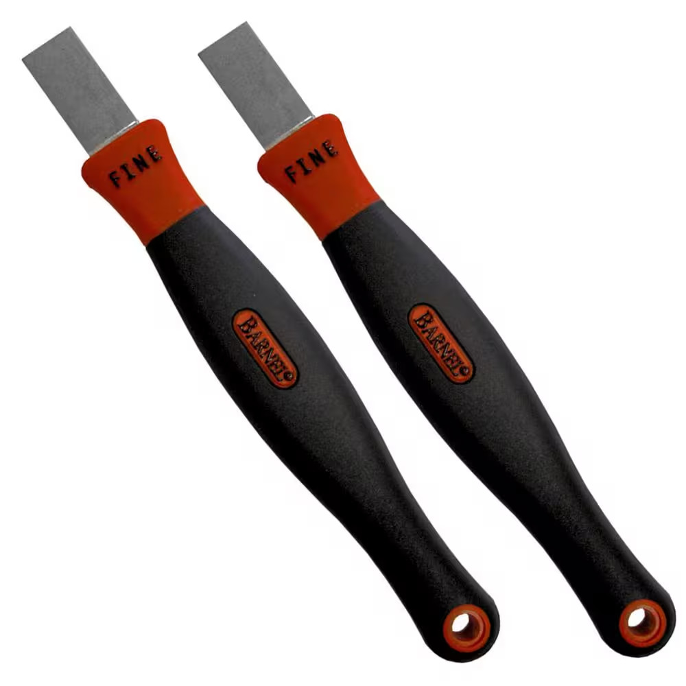 Coarse and Fine Grit Diamond Garden Tool Sharpener (2-Pack)