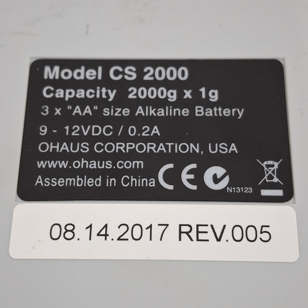 Ohaus CS2000 Compact Scale