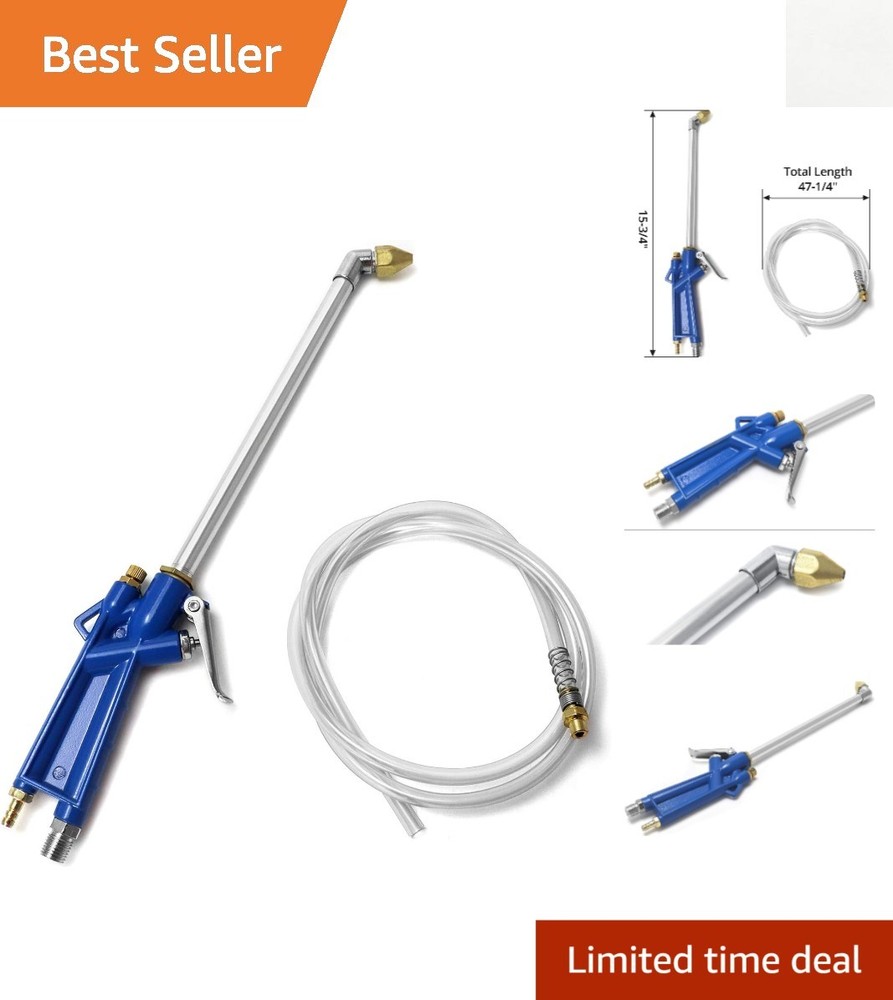 Pneumatic Engine Cleaning Gun with 4Ft Hose - Strong Performance Tool