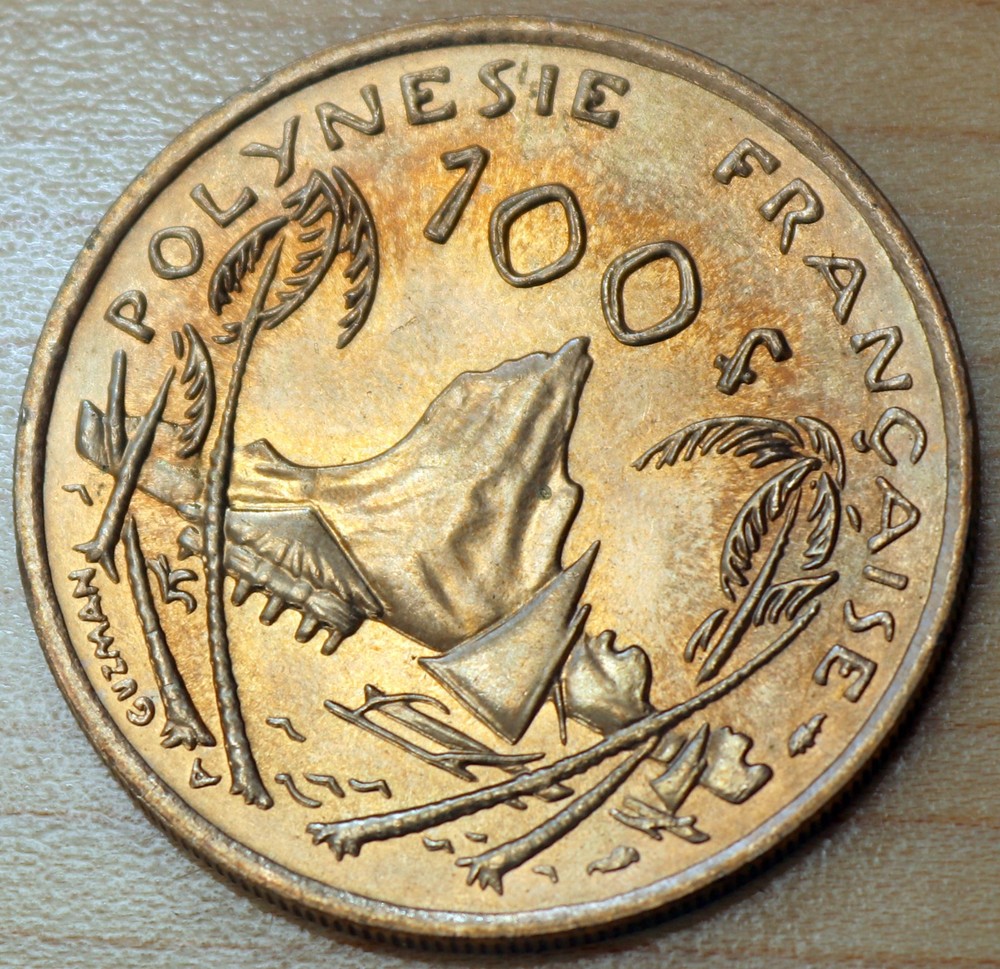1976 French Polynesia 100 Francs Unc.