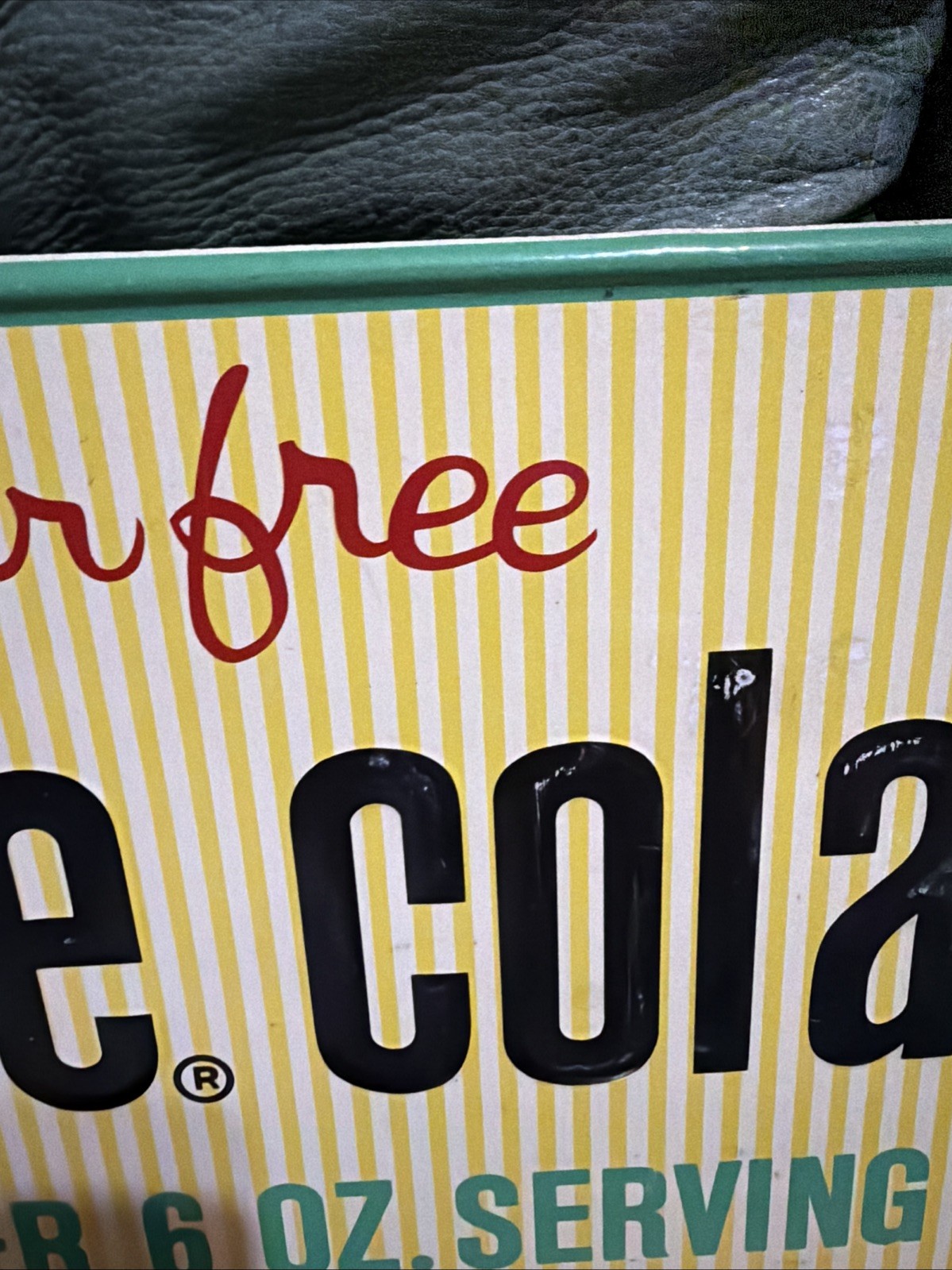 Original 32” Diet Rite Cola Advertising Sign