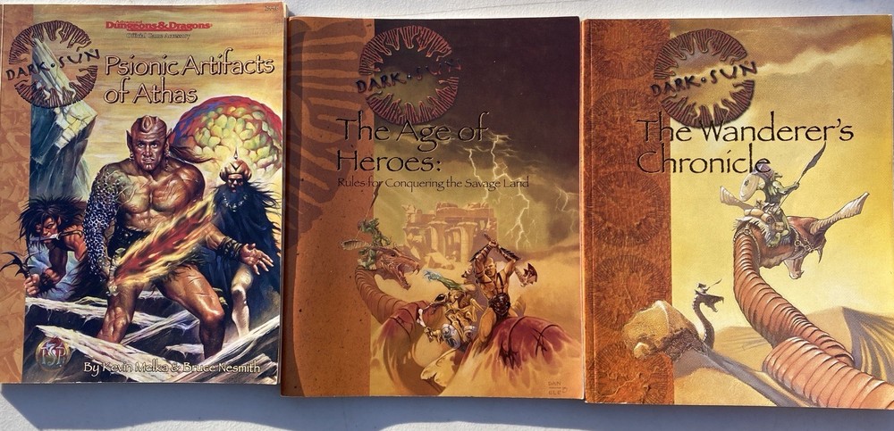 Dark Sun Campaign Setting Expanded Box Set Dungeons & Dragons TSR Psionics