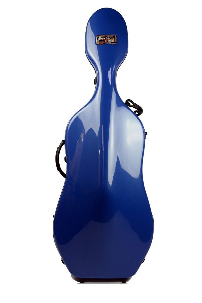 Bam Newtech Cello Case Blue with wheels 1002NWB