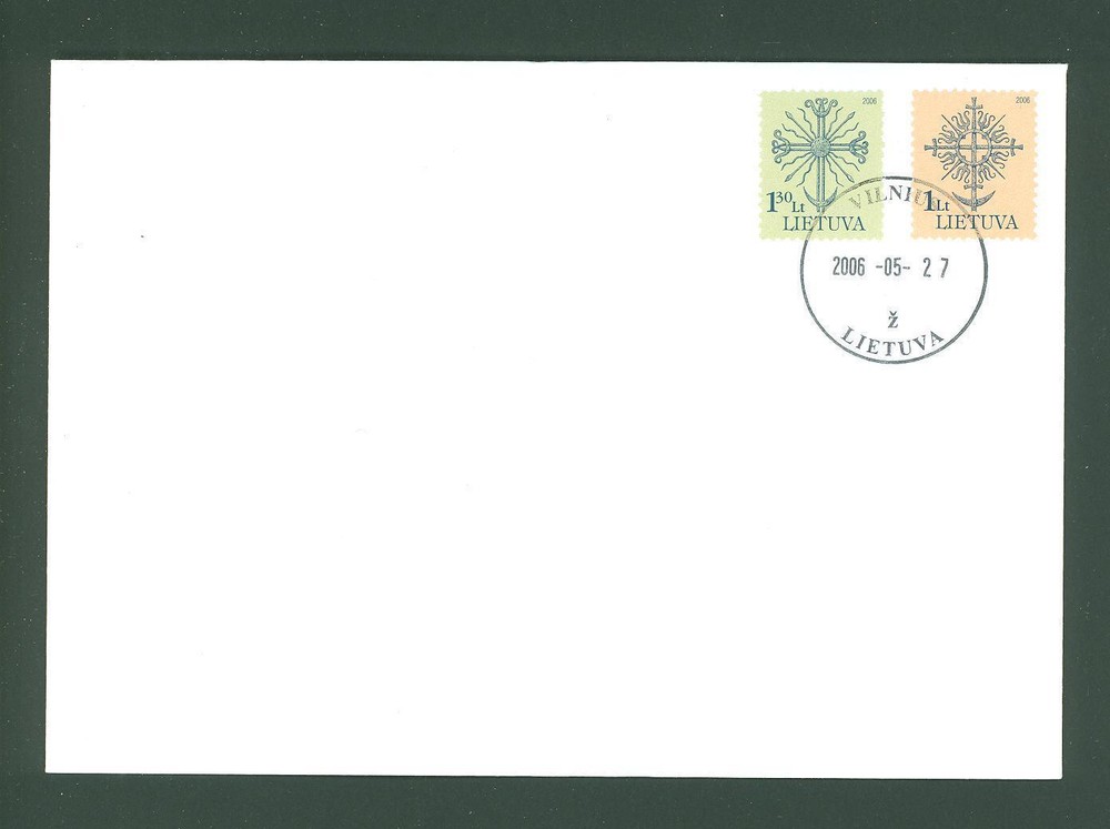 Lithuania A49 Below face 2v FDC 2006
