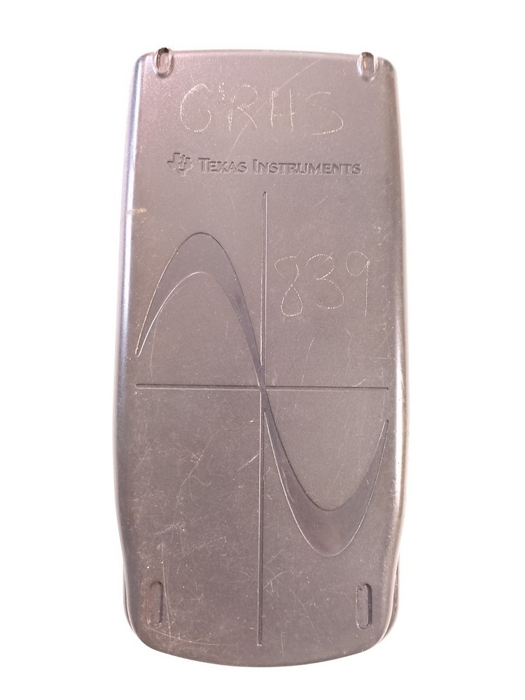 Texas Instruments black TI-83 with front cover untested