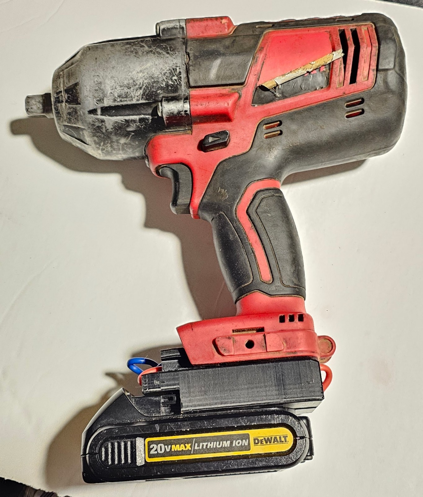 Compatible DeWalt Bauer Hercules 20V Battery Adapter Earthquake Impact Wrench