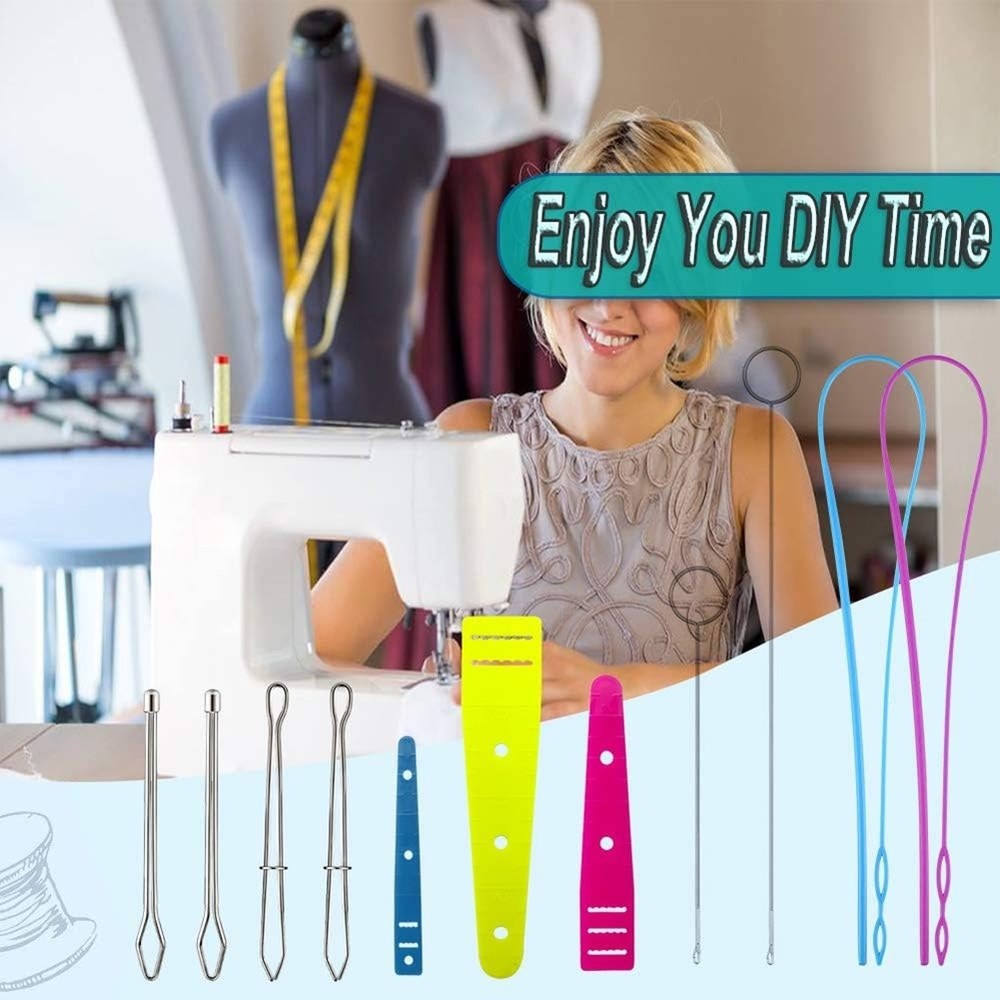 Drawstring Threader Replacement Set Sewing Turn Fabric Threader Tools for1514