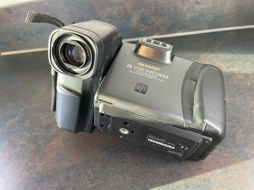 Sharp Viewcam VL-E49 Video Camcorder Camera, No Battery Or Charger Untested