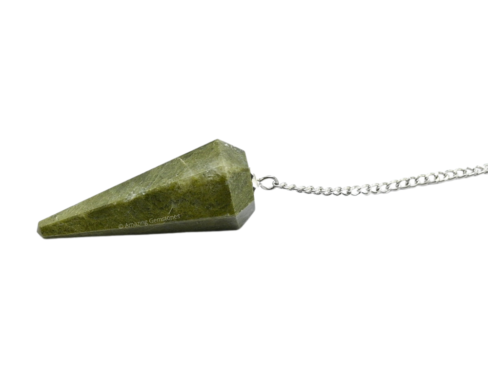 Vesuvianite Dowsing Crystal Pendulum