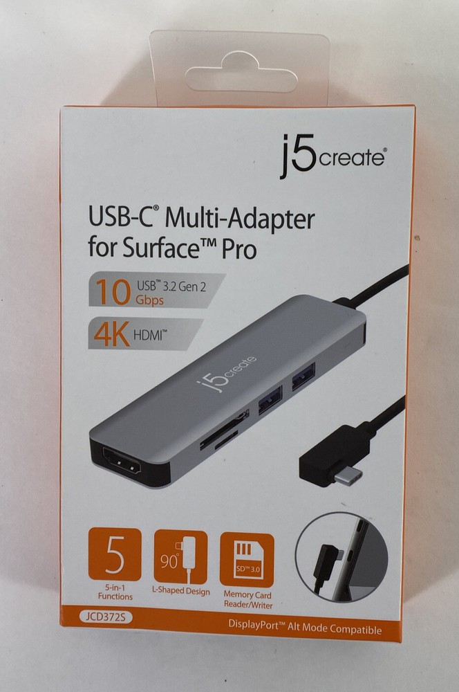 j5create - USB-C Multi-Adapter for Surface Pro Guaranteed