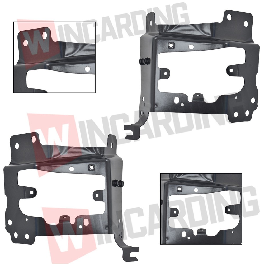 Front Bumper Support Mount Bracket Set For 2014-2015 Chevrolet Silverado 1500