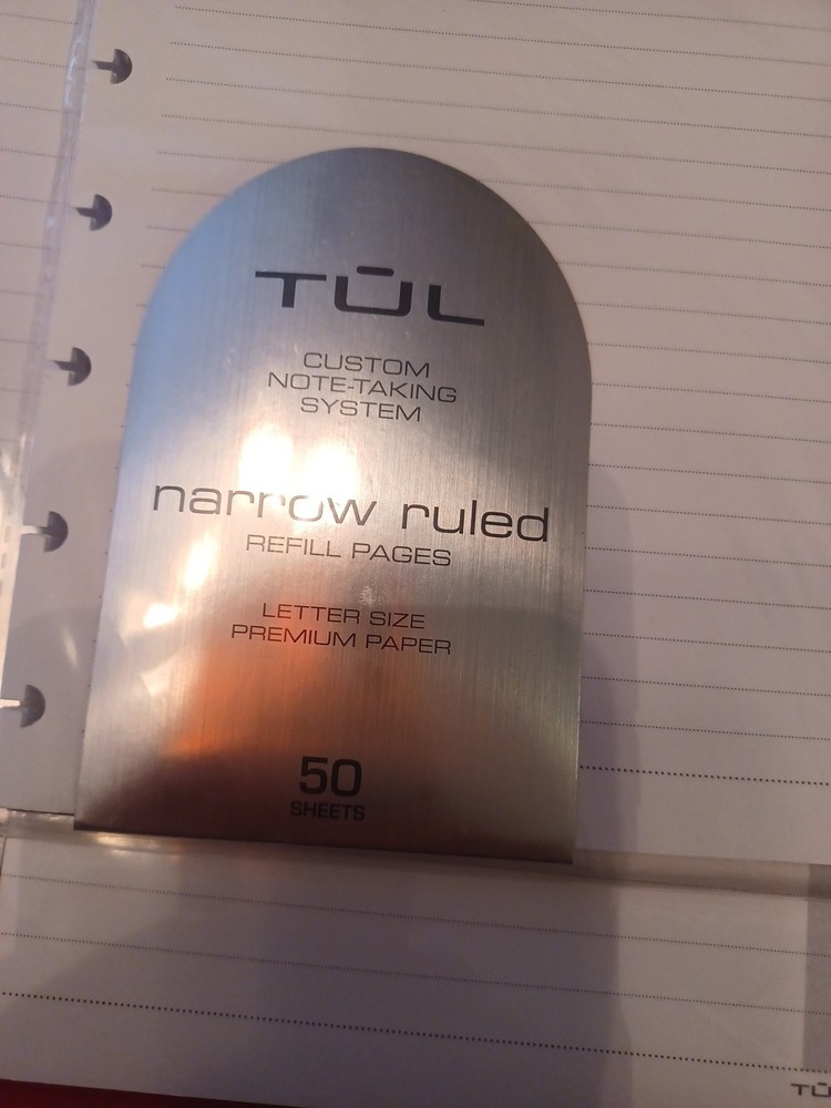 TUL Custom Note Taking System Refill Pages 50 Sheets 2 Packs Paper New