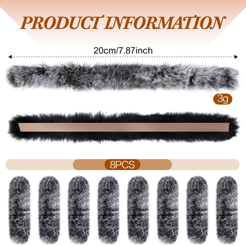 Wettarn 8 Pcs Otter Hide Bow String Silencer, Dampener Compound String...