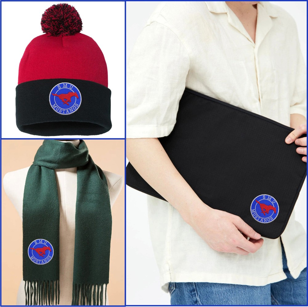 SMU Mustangs NCAA Team Logo Iron On Patch - Sew Patch - Embroidered Patch