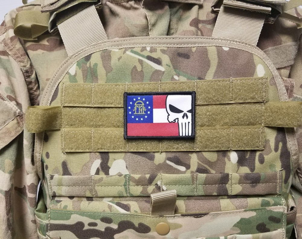 Virginia State Black Flag Military Tactical Hook 2x3 Patch VA