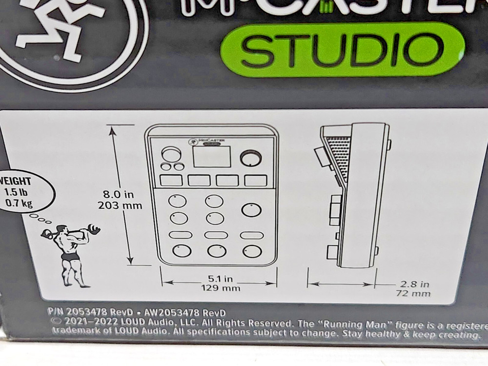 Mackie M-Caster Studio Live Streaming Mixer Bluetooth