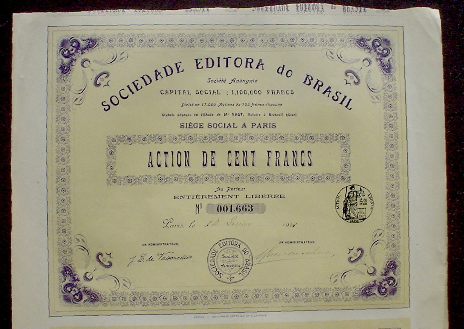 Brazil, Collection of 12 Bonds and Stocks 1885 - 1939, all are uncancelled