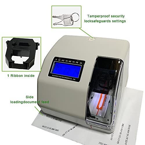 T4U Digital Time Stamp,Electronic Time Clock and Document Stamp,Multifunction