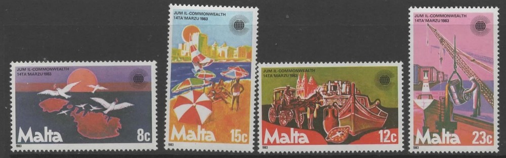 MALTA SG708/11 1983 COMMONWEALTH DAY  MNH