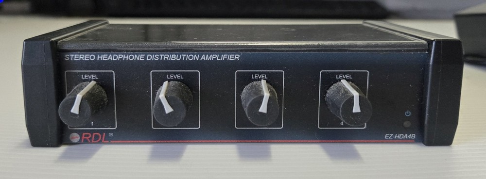 RDL Stereo Headphone Distribution Amplifier EZ-HDA4B
