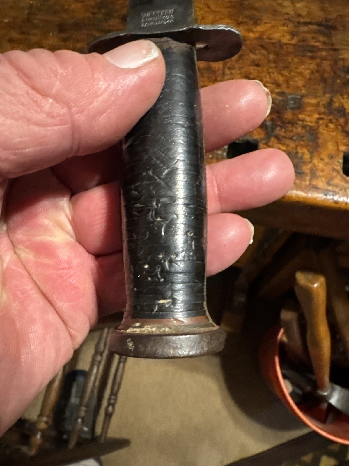 VINTAGE WESTERN BOULDER COLO PAT'D FIGHTING KNIFE MILITARY