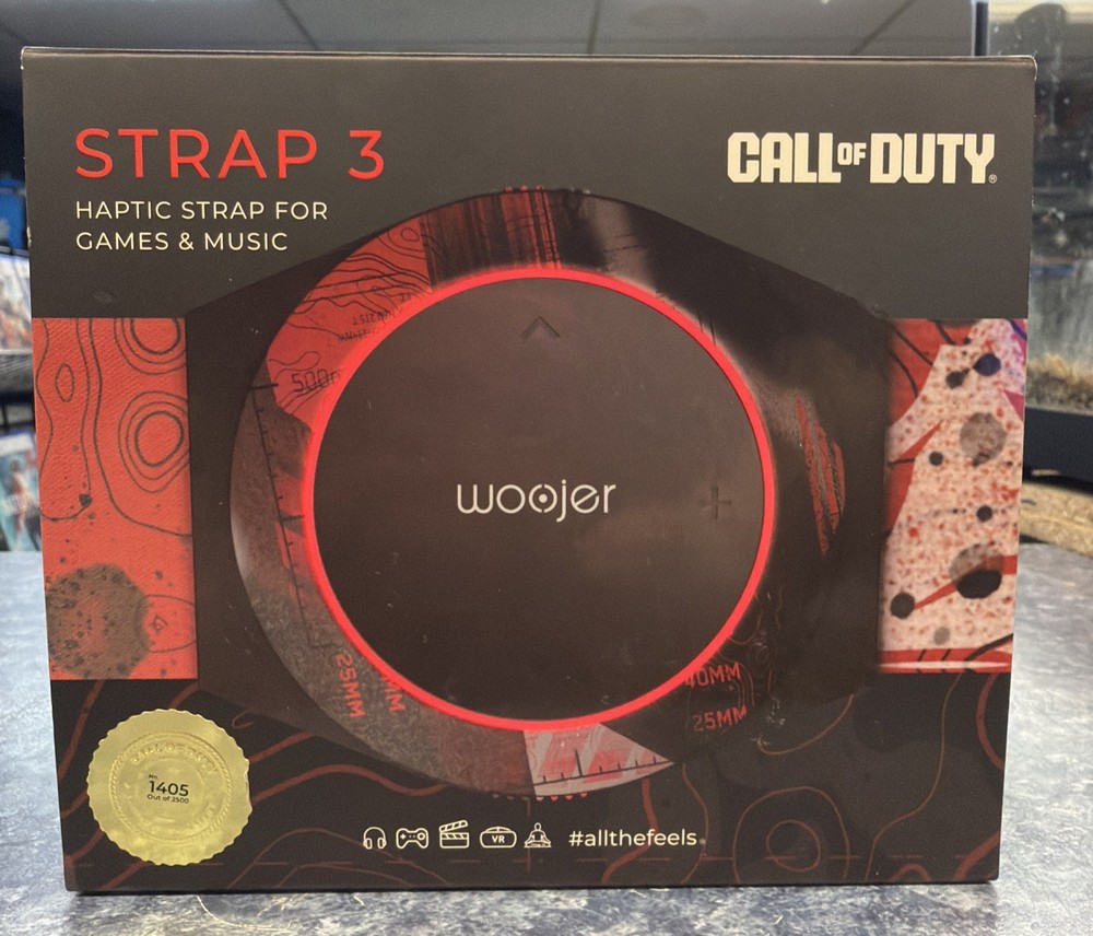 Woojer Haptic Strap 3 Call of Duty COD Limited Numbered Collector's Edition Red