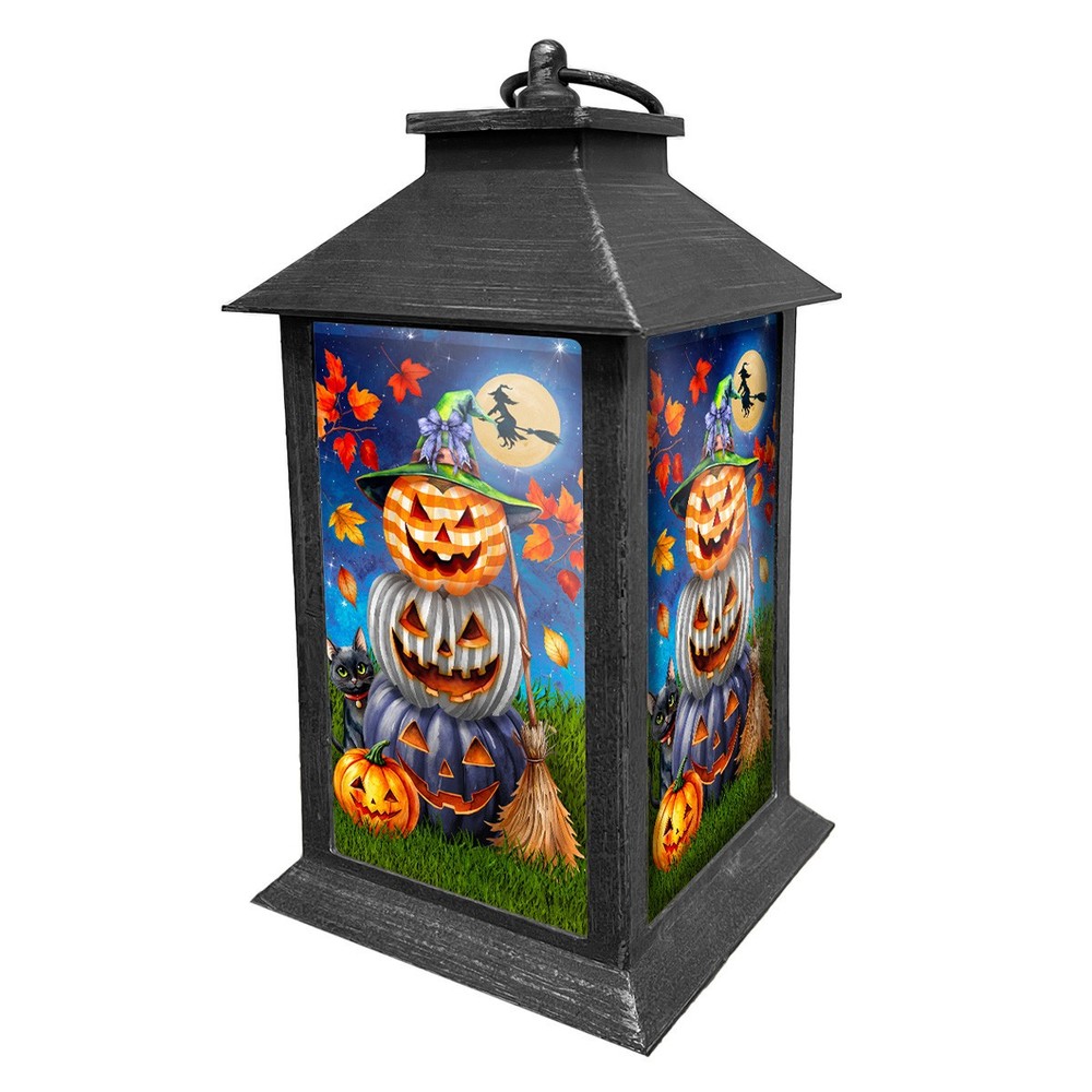 Briarwood Lane Halloween Pumpkin Stack Lantern