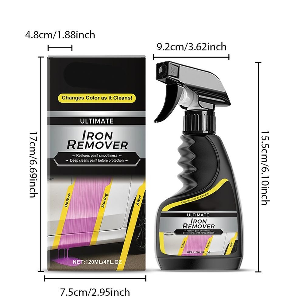 120ML Car Rust Removal: Powerful Rust Remover Spray for Rust Removal Fast